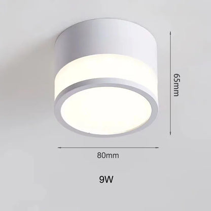 Luz empotrada LED de superficie Nordic | Luz de techo 9W / 15W