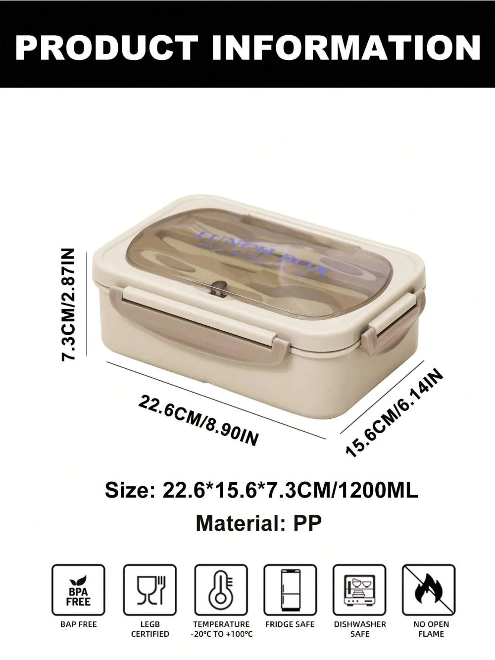 MealMate | Caja Bento para Almuerzo con Utensilios | 4 Compartimentos y Diseño Antiderrames