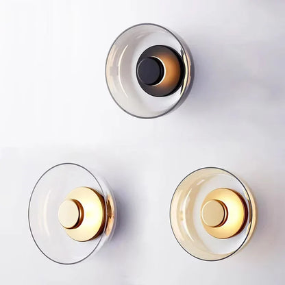 Aplique de Pared LED Nordic Glass | Lámpara de Pared Decorativa Redonda Moderna