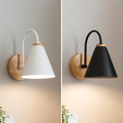 Nordic Beam | Lámpara de pared escandinava de madera y hierro