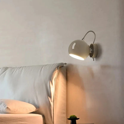 Lámpara de Pared Nordic Cream | Luz de Cúpula Ajustable