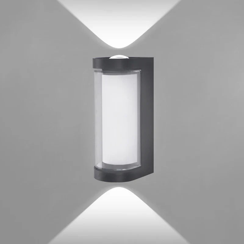 Lámpara de Pared LED Moderna | Aplique Exterior Impermeable con Luz Arriba y Abajo