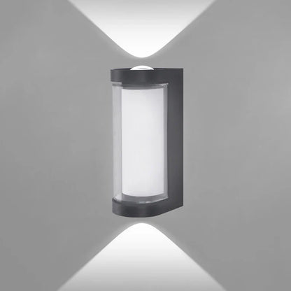 Lámpara de Pared LED Moderna | Aplique Exterior Impermeable con Luz Arriba y Abajo