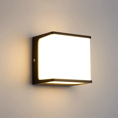 Luz de Pared Exterior AeroCube | LED Moderno e Impermeable
