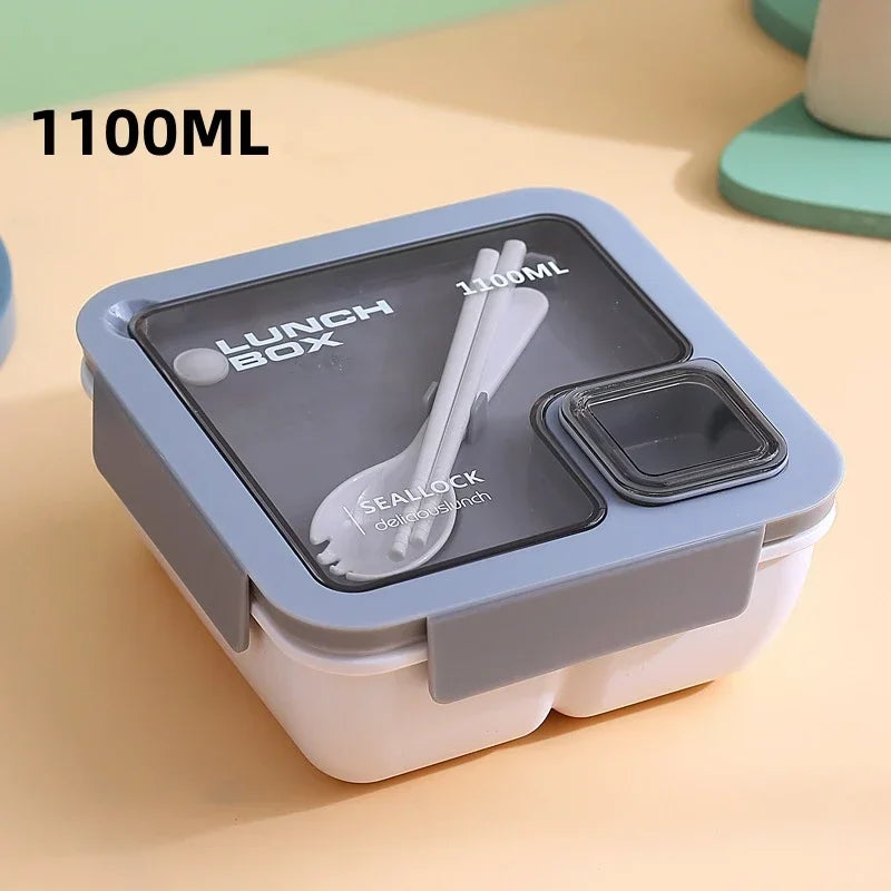 Caja BentoGo para Almuerzo | Bento portátil a prueba de fugas con cubiertos – Apto para microondas y lavavajillas