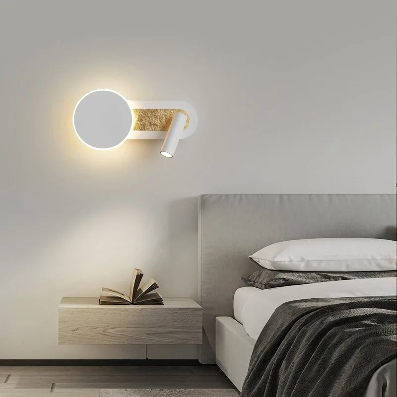 Luz de Pared HaloBeam | Diseño Nórdico Moderno con Doble LED