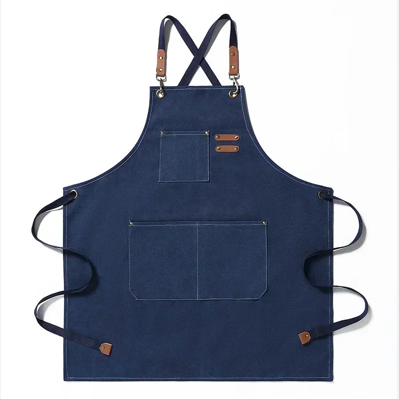 ProWear | Delantal de Cocina de Lona | Unisex para Chef y Ropa de Trabajo