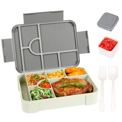 BentoMax | Fiambrera Bento de Gran Capacidad 1330ml a Prueba de Fugas – Contenedor de Comida Portátil y para Microondas