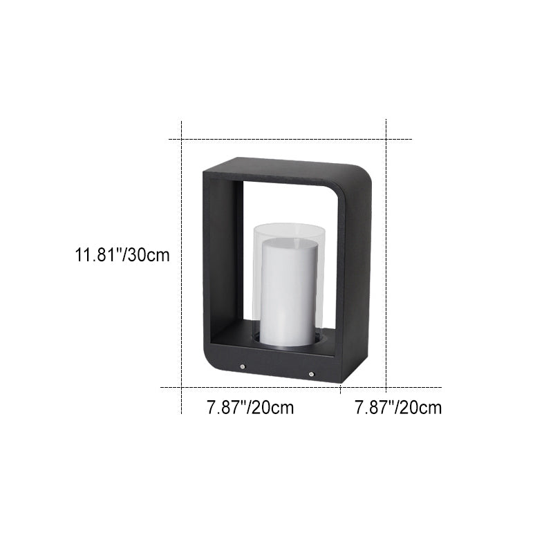 Luz LED Exterior Cuadrada Moderna | Luz LED Solar Impermeable