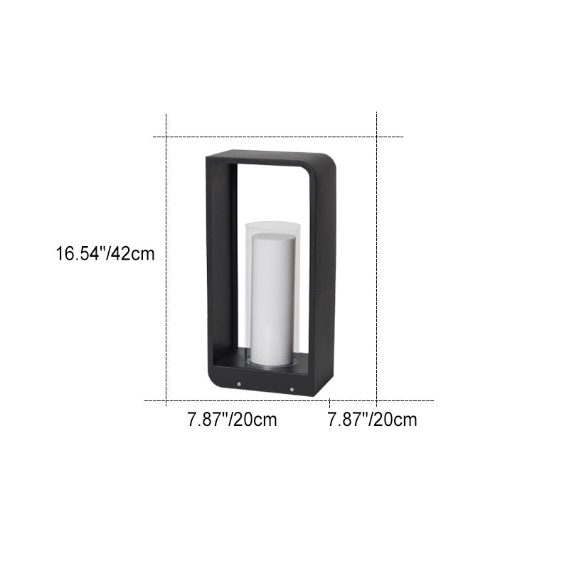 Luz LED Exterior Cuadrada Moderna | Luz LED Solar Impermeable