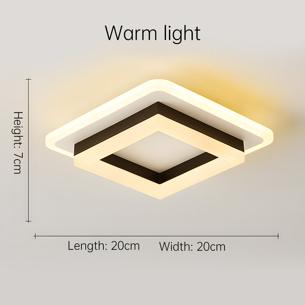 Luz de Techo LED Cuadrada | Lámpara Moderna de Montaje Empotrado