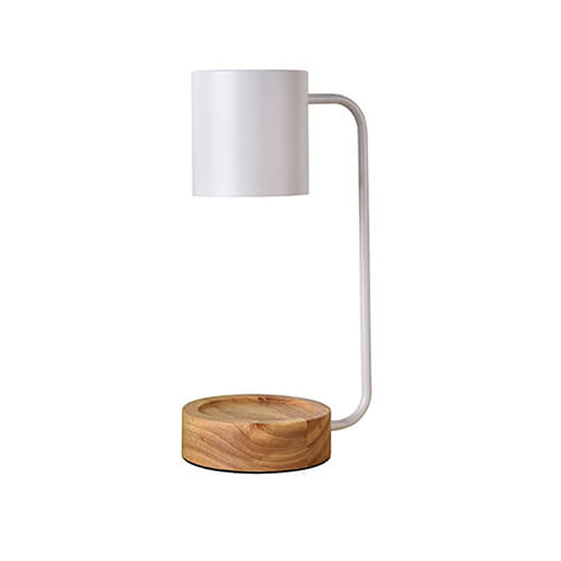 Lámpara de Mesa Minimalista Japonesa | Diseño en Madera y Metal