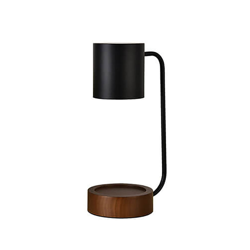 Lámpara de Mesa Minimalista Japonesa | Diseño en Madera y Metal