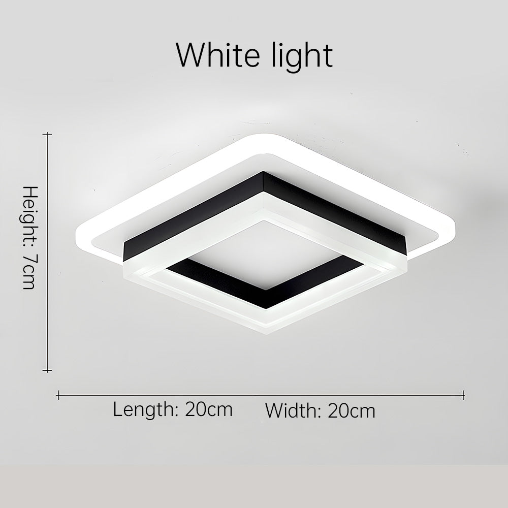 Luz de Techo LED Cuadrada | Lámpara Moderna de Montaje Empotrado