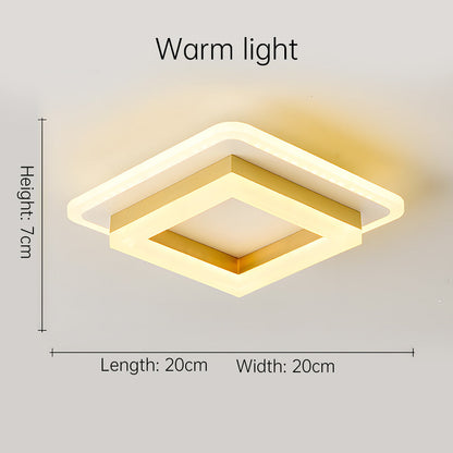 Luz de Techo LED Cuadrada | Lámpara Moderna de Montaje Empotrado