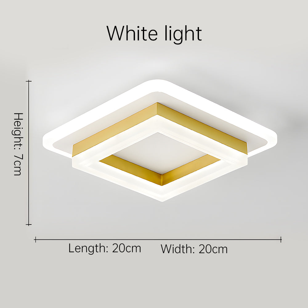 Luz de Techo LED Cuadrada | Lámpara Moderna de Montaje Empotrado