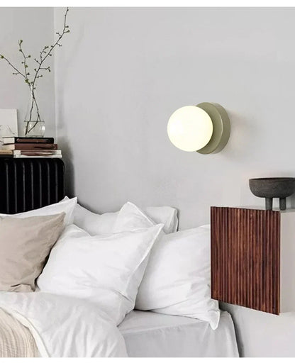 Lámpara de Pared LED Macaron | Aplique Moderno de Vidrio de Colores