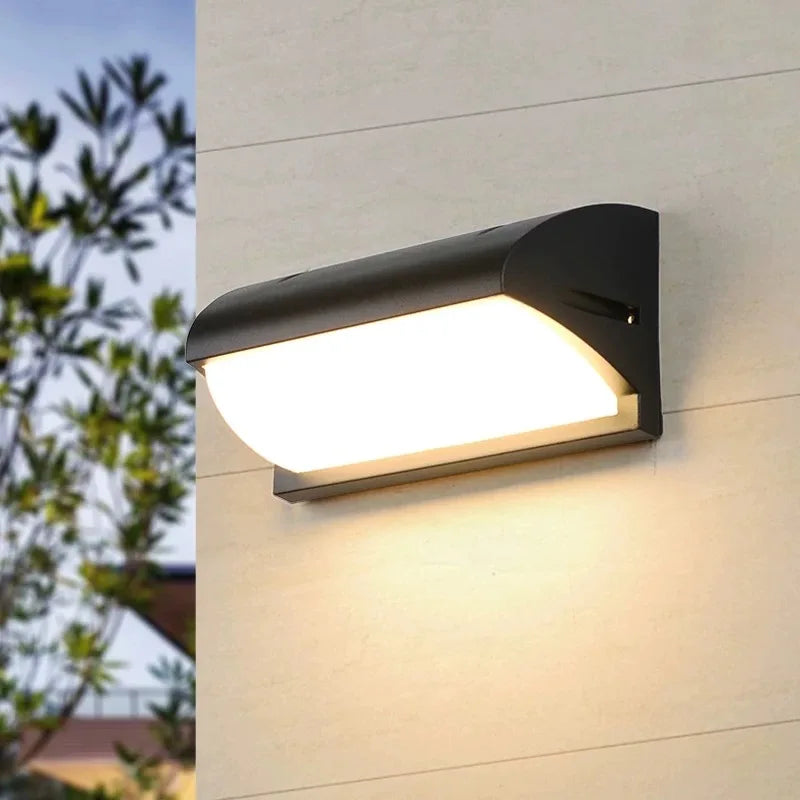 Lámpara de Pared con Sensor de Movimiento LED | Lámpara de Jardín Exterior Impermeable