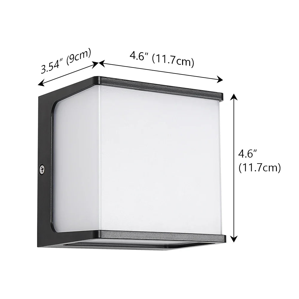 Luz de Pared Exterior AeroCube | LED Moderno e Impermeable