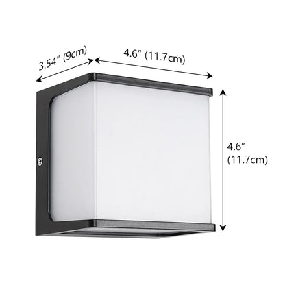 Luz de Pared Exterior AeroCube | LED Moderno e Impermeable
