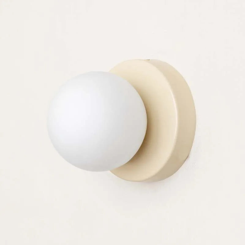 Lámpara de Pared LED Macaron | Aplique Moderno de Vidrio de Colores