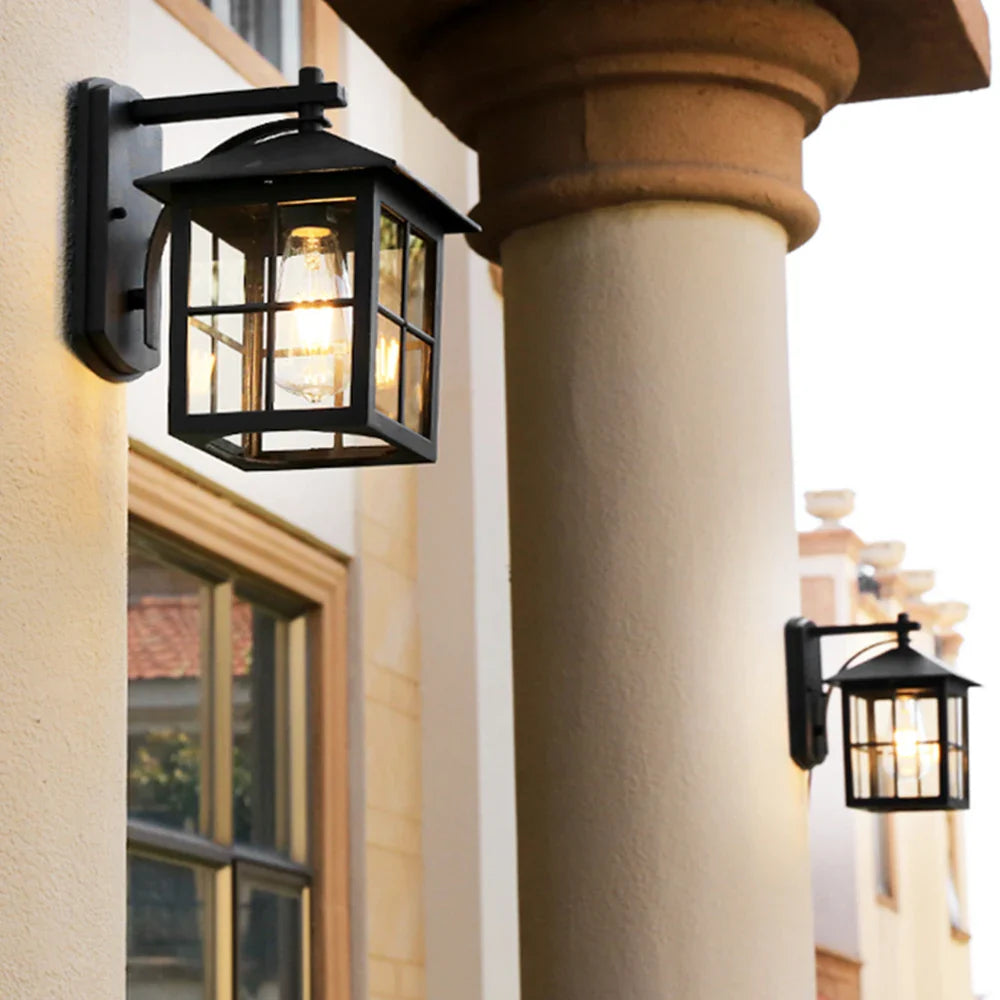 Lámpara de Pared Exterior Camden | Aplique Farol Vintage E27
