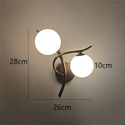 Lámpara de Pared Lunara | Diseño Nórdico LED de Doble Globo