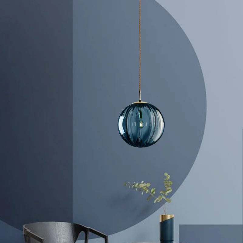 Lámpara Colgante de Bola de Cristal Moderna | Elegancia Nórdica para Cada Espacio