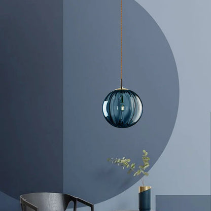Lámpara Colgante de Bola de Cristal Moderna | Elegancia Nórdica para Cada Espacio