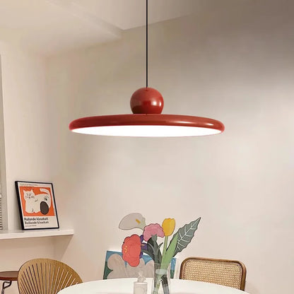 Lámpara Colgante Platillo Volador Nórdico | Lámpara de Techo LED Estilo Crema