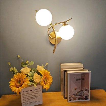 Lámpara de Pared Lunara | Diseño Nórdico LED de Doble Globo