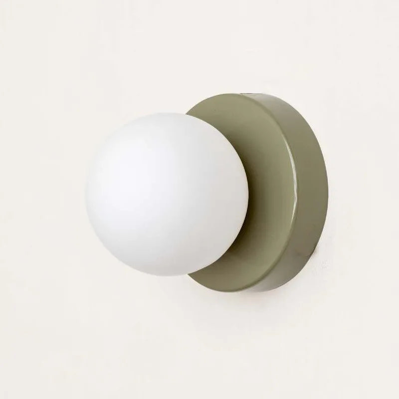 Lámpara de Pared LED Macaron | Aplique Moderno de Vidrio de Colores