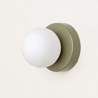 Lámpara de Pared LED Macaron | Aplique Moderno de Vidrio de Colores