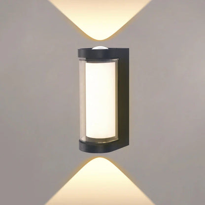 Lámpara de Pared LED Moderna | Aplique Exterior Impermeable con Luz Arriba y Abajo