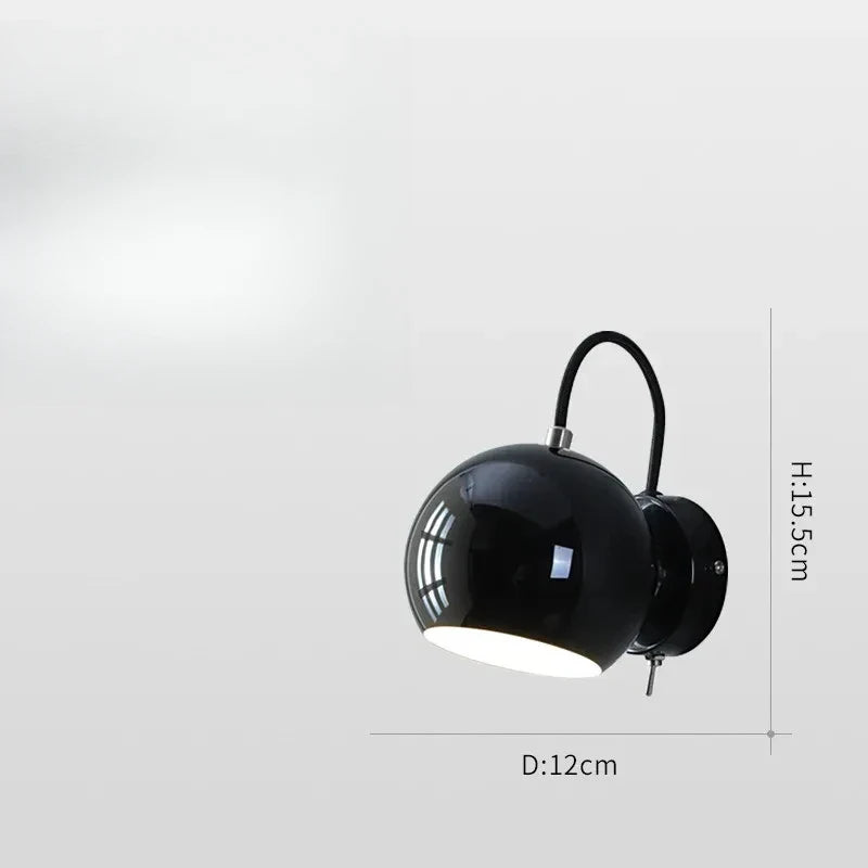 Lámpara de Pared Nordic Cream | Luz de Cúpula Ajustable