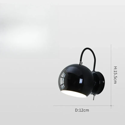 Lámpara de Pared Nordic Cream | Luz de Cúpula Ajustable