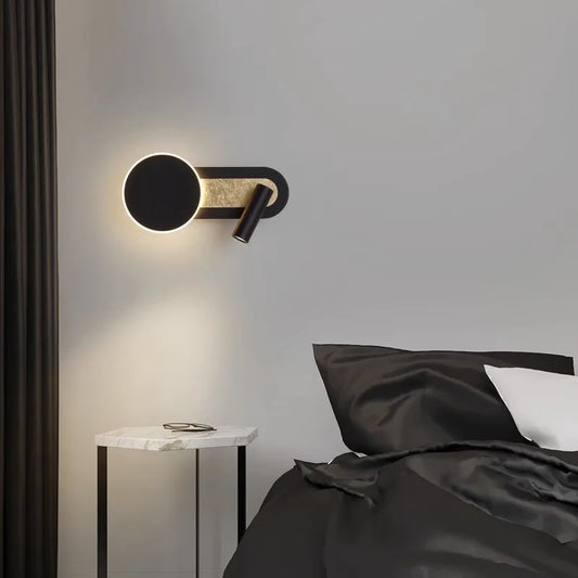 Luz de Pared HaloBeam | Diseño Nórdico Moderno con Doble LED