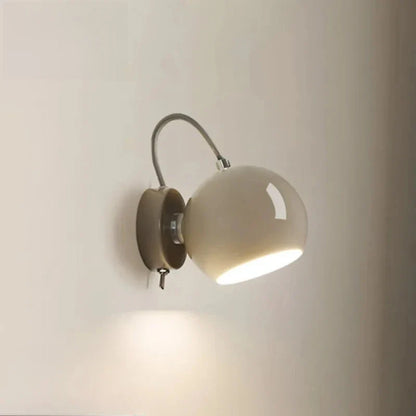 Lámpara de Pared Nordic Cream | Luz de Cúpula Ajustable