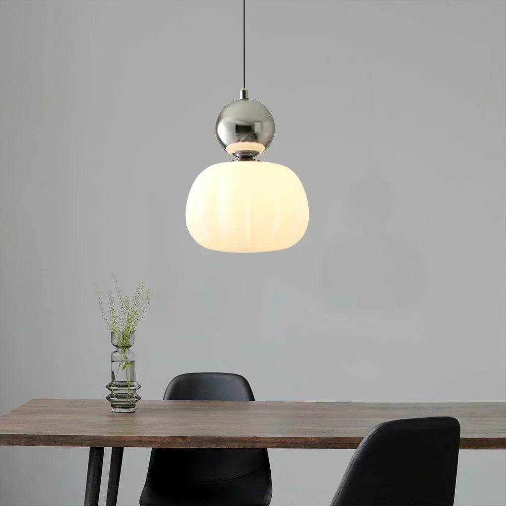 Lámpara Colgante de Calabaza Nórdica | Lámpara de Techo LED Moderna