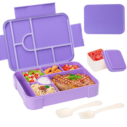 BentoMax | Fiambrera Bento de Gran Capacidad 1330ml a Prueba de Fugas – Contenedor de Comida Portátil y para Microondas