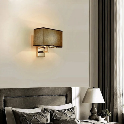 Lámpara de pared con luz de lectura | Aplique de pared para cabecera E27