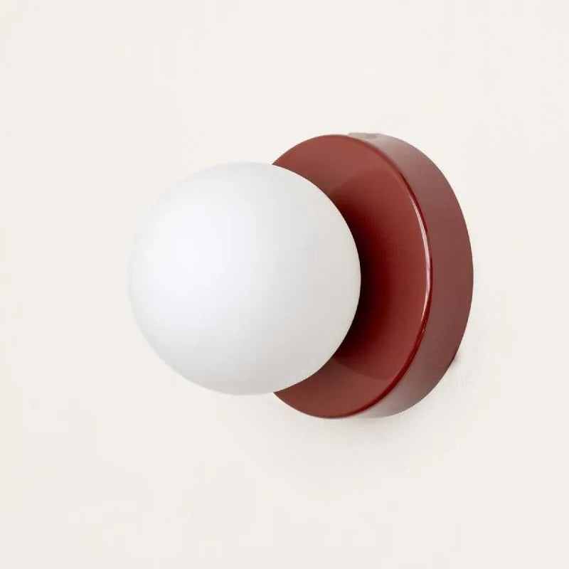 Lámpara de Pared LED Macaron | Aplique Moderno de Vidrio de Colores