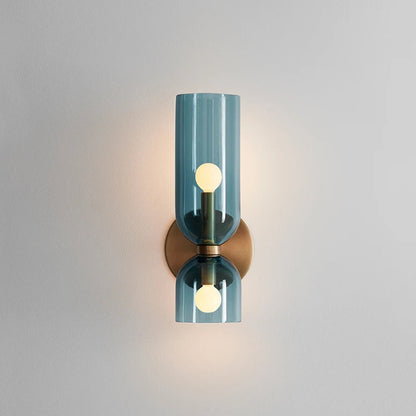 Lámpara de Pared de Cristal Nórdico | Diseño de Tubo Ahumado