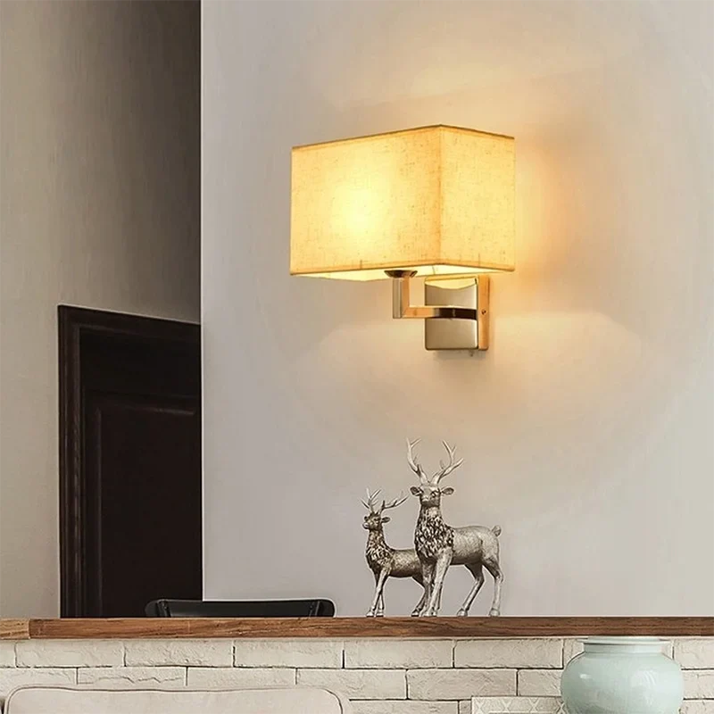 Lámpara de pared con luz de lectura | Aplique de pared para cabecera E27