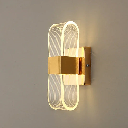 Lámpara de Pared LED de Lujo Nórdico | Luz Decorativa Moderna de Aluminio