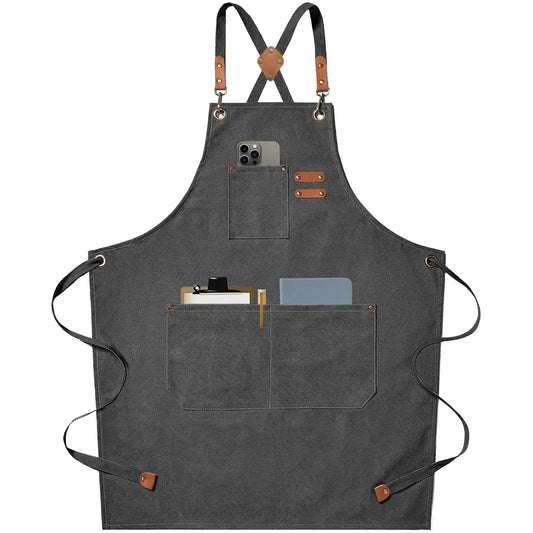 ProWear | Delantal de Cocina de Lona | Unisex para Chef y Ropa de Trabajo