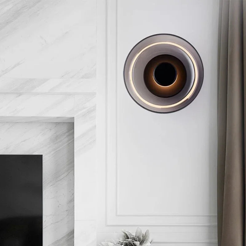 Aplique de Pared LED Nordic Glass | Lámpara de Pared Decorativa Redonda Moderna