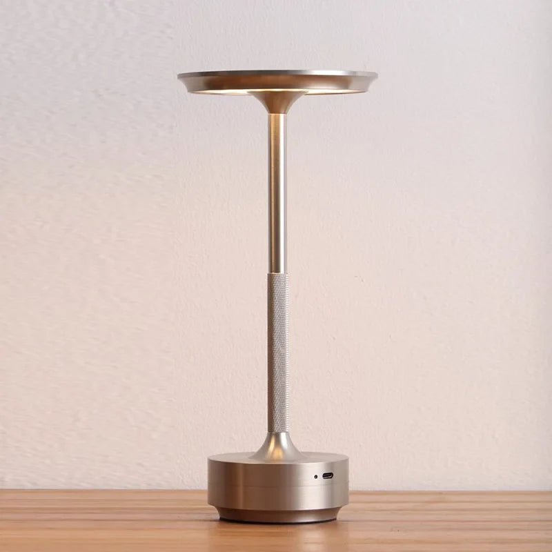 Lámpara de Escritorio Recargable con Toque | Luz de Mesa LED Regulable