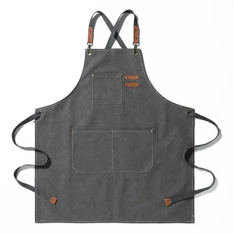 ProWear | Delantal de Cocina de Lona | Unisex para Chef y Ropa de Trabajo