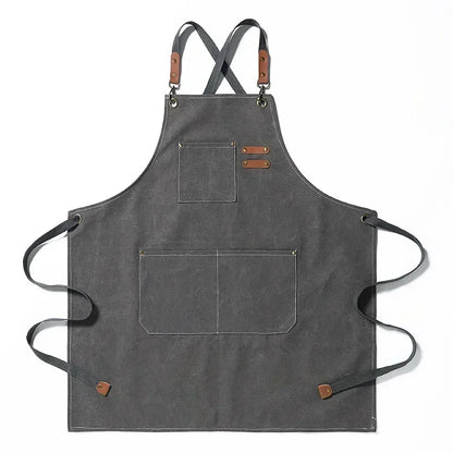 ProWear | Delantal de Cocina de Lona | Unisex para Chef y Ropa de Trabajo